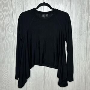 The Fisher Project Merino Wool Black‎ High Low side Sweater Size XS